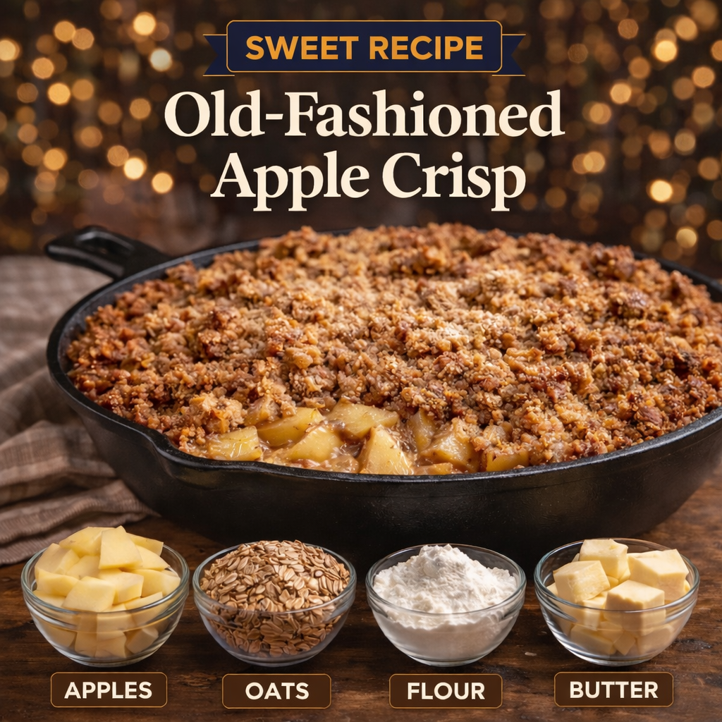 The Best Old-Fashioned Apple Crisp – Warm & Comforting 4
