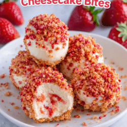 The best Strawberry Crunch Cheesecake Bites Strawberry Crunch Cheesecake Bites