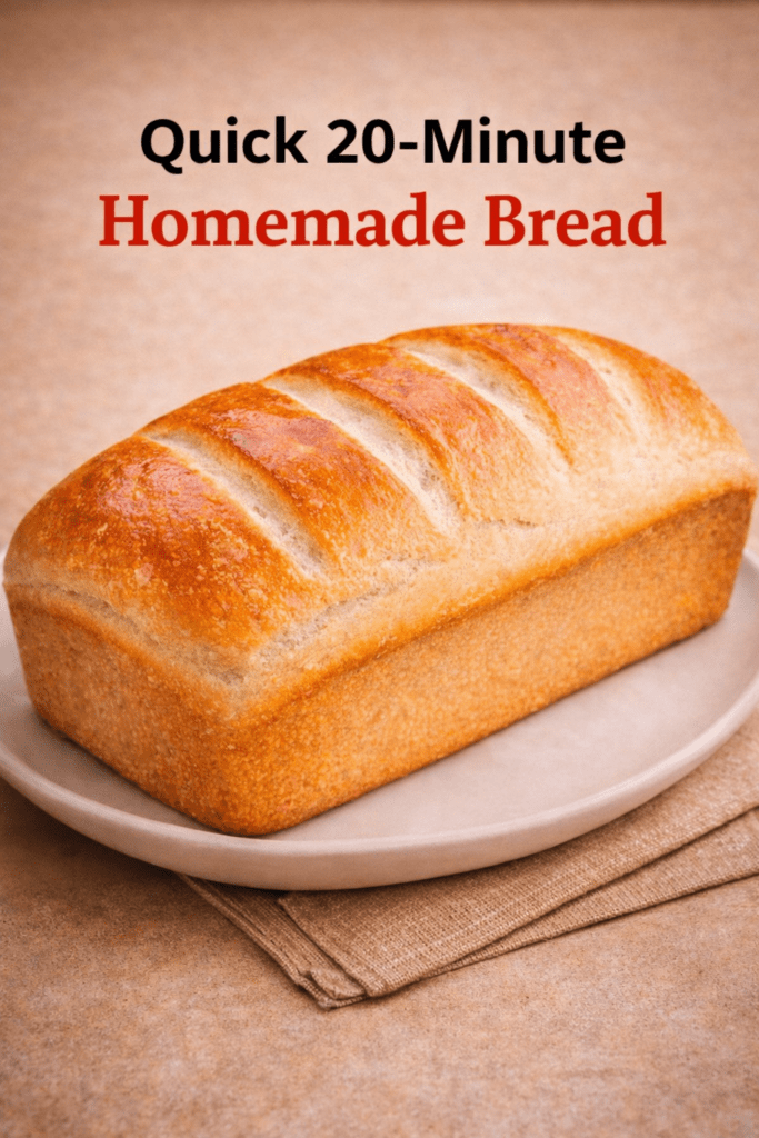 Quick 20-Minute Homemade Bread