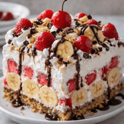 banana split cake