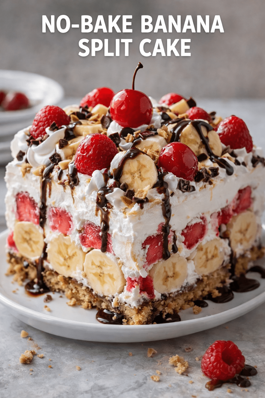 banana split cake