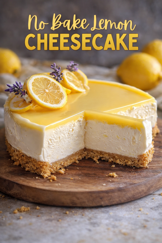 no bake lemon cheescake