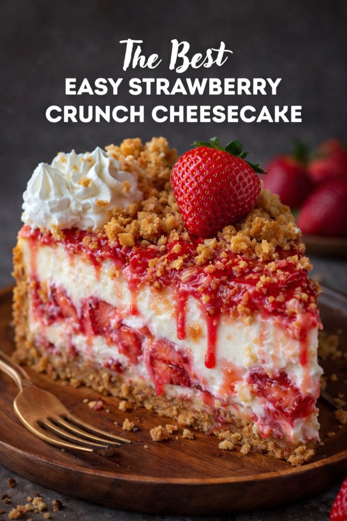 Strawberry Crunch Cheesecake