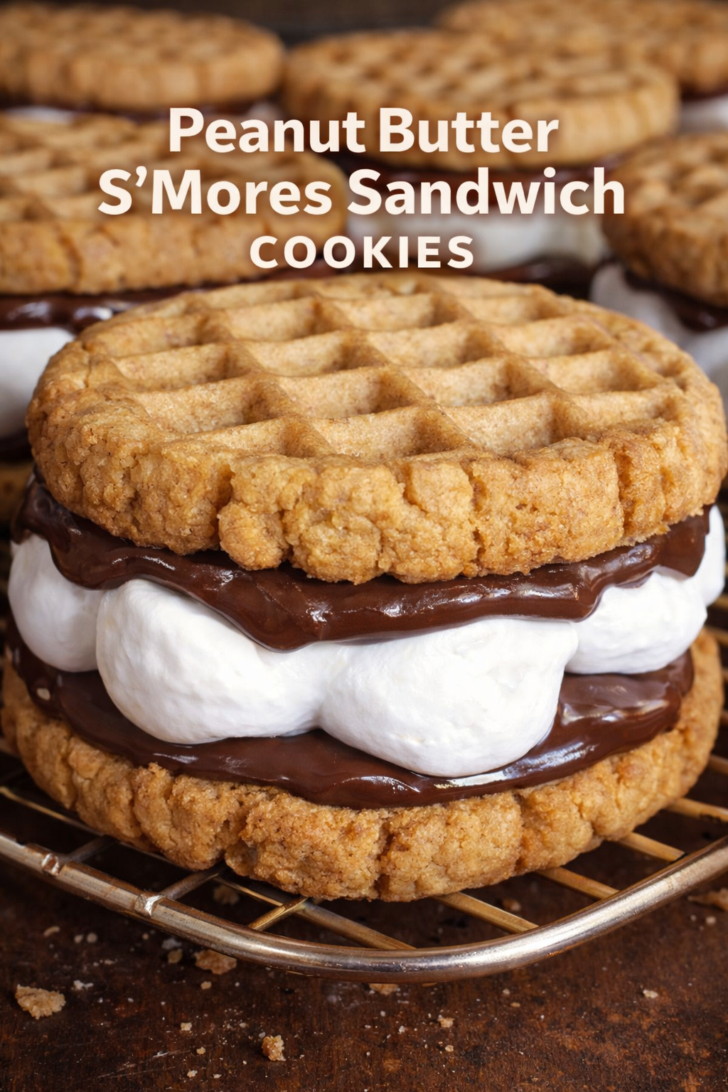 penut butter s"mores sandwich cookies