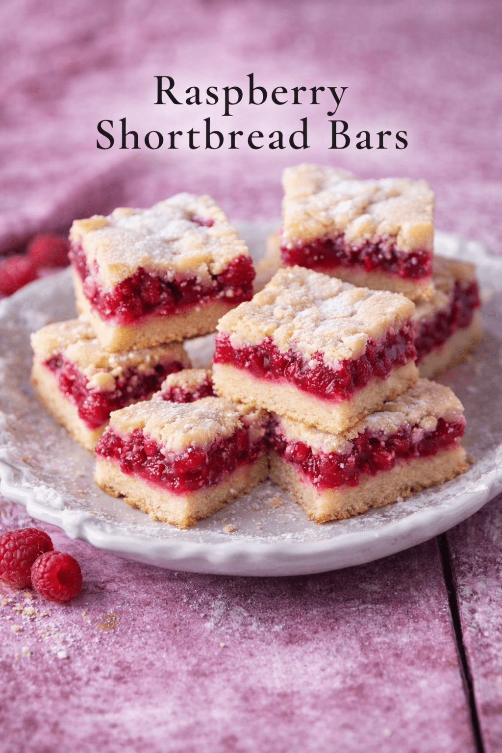 Raspberry Shortbread Bars
