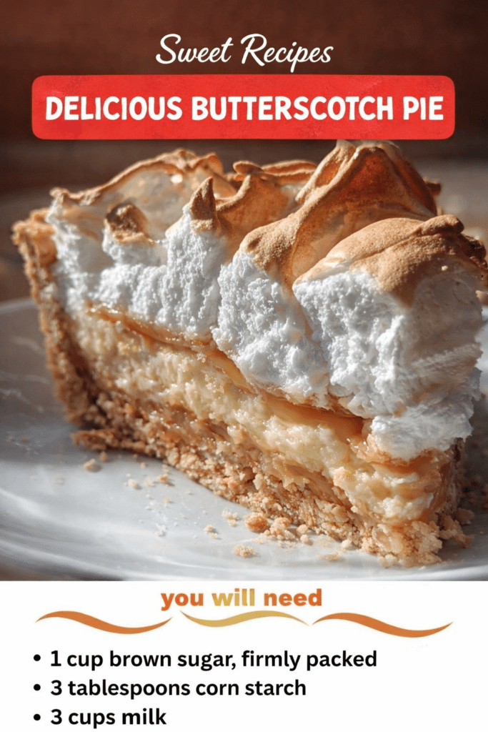 Homemade Butterscotch Pie