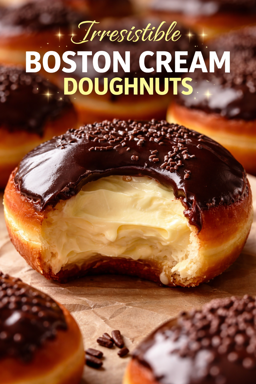 Boston Cream Doughnuts