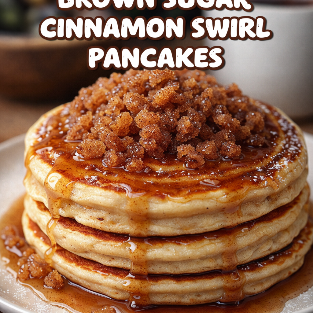 Brown Sugar Cinnamon Swirl Pancakes