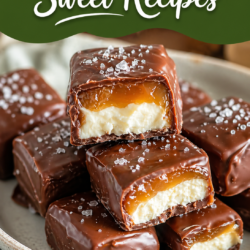 Chocolate Caramel Cheesecake Bites