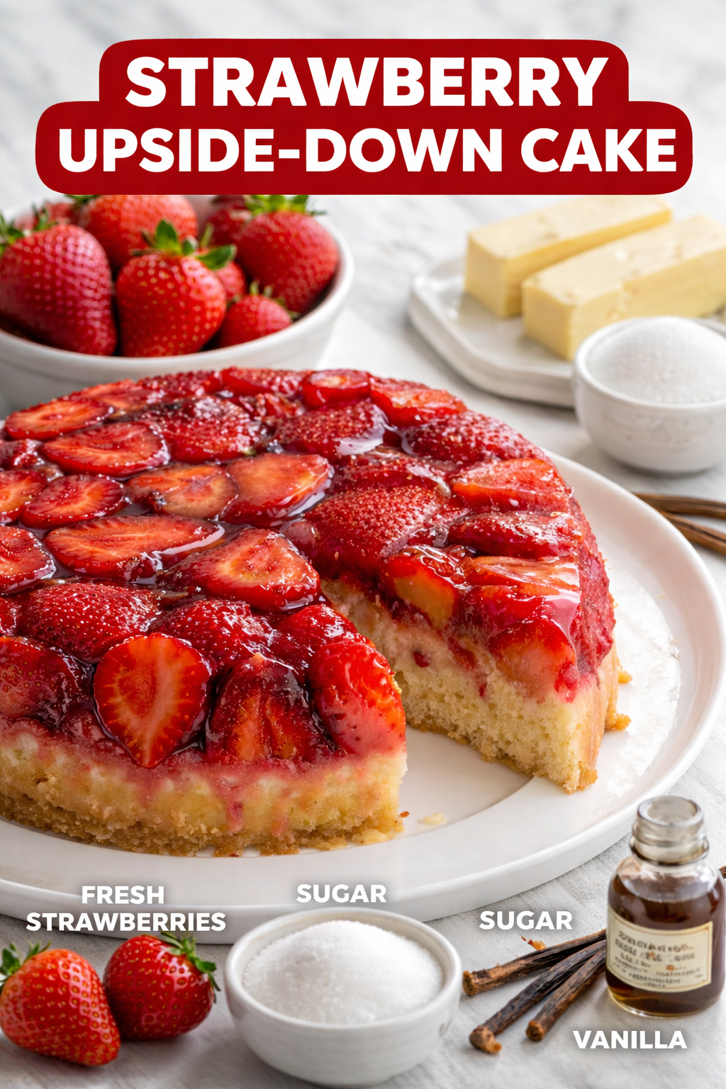 Strawberry Upside-Down Cake