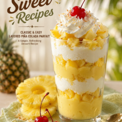 Classic Piña Colada Layered Parfait