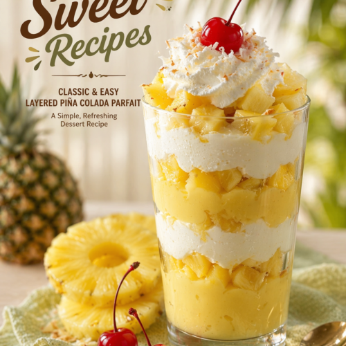 Classic Piña Colada Layered Parfait