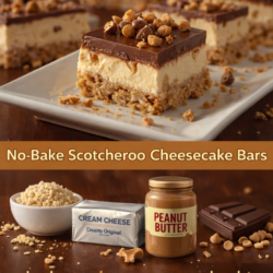 No-Bake Scotcharoo Cheesecake Bars