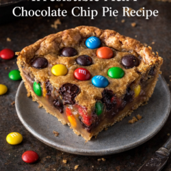 Irresistible M&M Chocolate Chip Pie