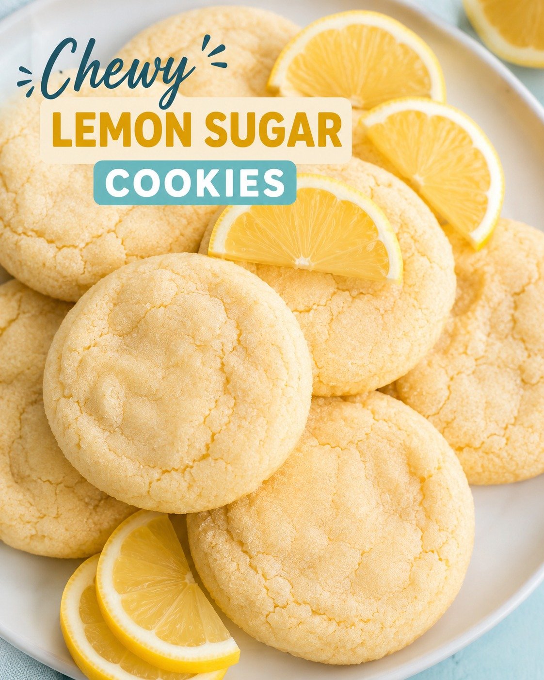 Chewy Lemon Sugar Cookies
