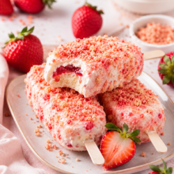 The Best Strawberry Crunch Ice Cream Bars Strawberry Crunch Ice Cream Bars