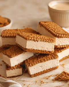No-Bake Biscoff Ice Cream Sandwiches
