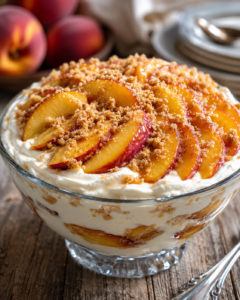 Peaches & Cream Dream Trifle
