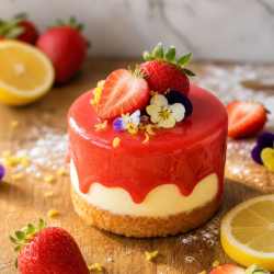 The Best Easy Strawberry Lemon Mini Cakes Strawberry Lemon Mini Cakes